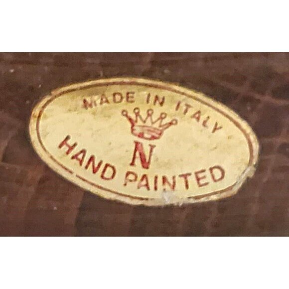 VINTAGE CAPODIMONTE HAND PAINTED LAMP MADE IN ITALY - Picture 6 of 12